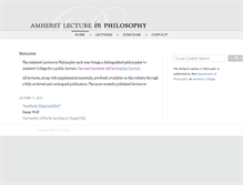 Tablet Screenshot of amherstlecture.org